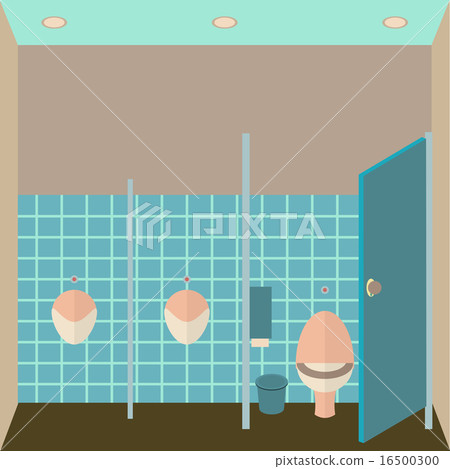 Toilet interior vector illustration. Toilet interior vector illustration. 16500300