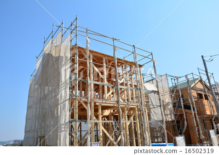 A detached house under construction 16502319