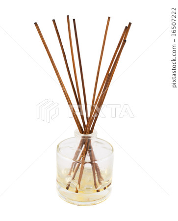 Aroma sticks in a glass flask isolated Aroma sticks in a glass flask isolated 16507222