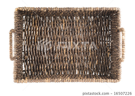 Brown wicker basket isolated Brown wicker basket isolated 16507226