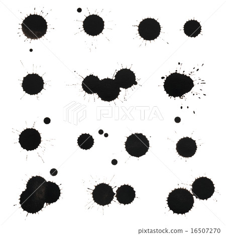 Black ink stain spot collection Black ink stain spot collection 16507270