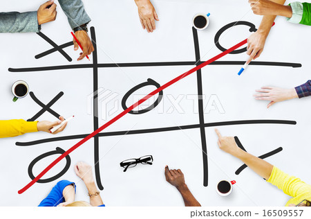 Tic Tac Toe Game Competition XO Win Challecge Concept Tic Tac Toe Game Competition XO Win Challecge Concept 16509557