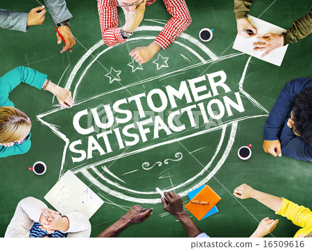 图库照片: customer satisfaction support service quality concept