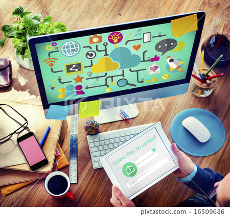 Social Media Social Networking Technology Connection Concept 16509686