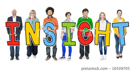 Group of Diverse People Holding Insight 16509705