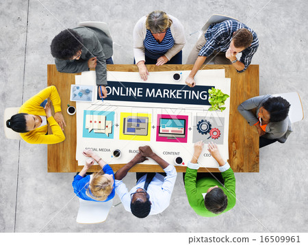 Online Marketing Business Content Strategy Target Concept Online Marketing Business Content Strategy Target Concept 16509961