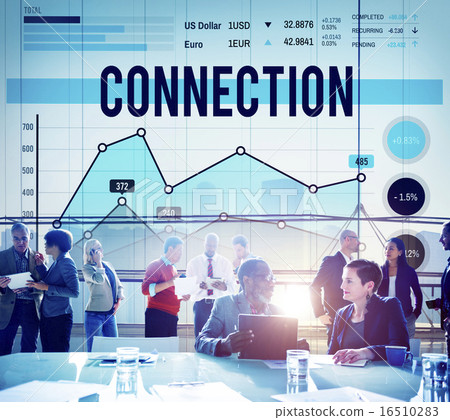 Stock Photo: Connection Relationship Collaboration Link Business Concept