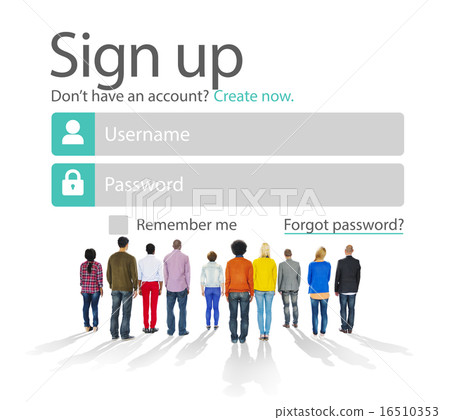 Sign Up Register Online Internet Web Concept 16510353