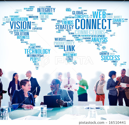 Stock Photo: Global Communication Connect Worldwide Link Share Concept