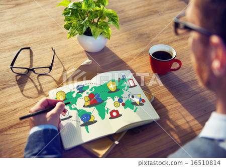 Social Network Sharing Global Communications Connection Concept 16510814
