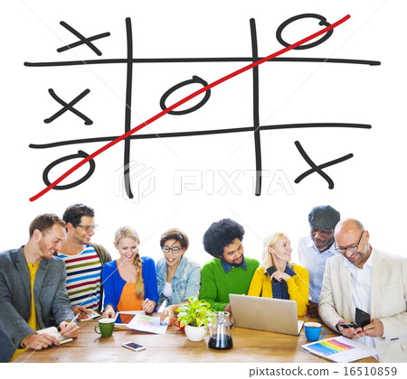 Tic Tac Toe Game Competition XO Win Challecge Concept Tic Tac Toe Game Competition XO Win Challecge Concept 16510859