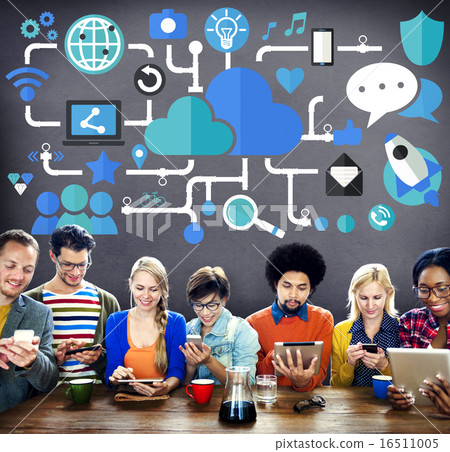 Social Media Social Networking Technology Connection Concept 16511005