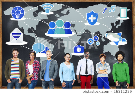 Social Network Sharing Global Communications Connection Concept 16511259
