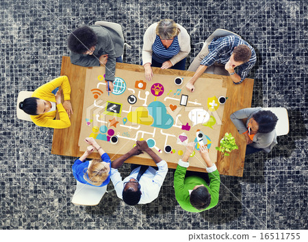 Social Media Social Networking Technology Connection Concept 16511755