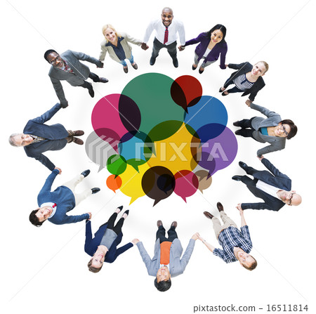 Casual People Message Talking Communication Concept Casual People Message Talking Communication Concept 16511814