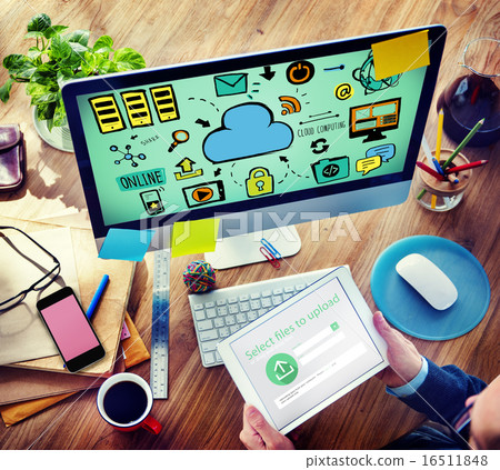 Cloud Computing Network Online Internet Storage Concept Cloud Computing Network Online Internet Storage Concept 16511848