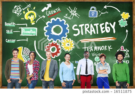 Strategy Solution Tactics Teamwork Growth Vision Concept Strategy Solution Tactics Teamwork Growth Vision Concept 16511875