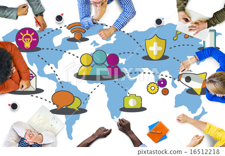 Social Network Sharing Global Communications Connection Concept Social Network Sharing Global Communications Connection Concept 16512218