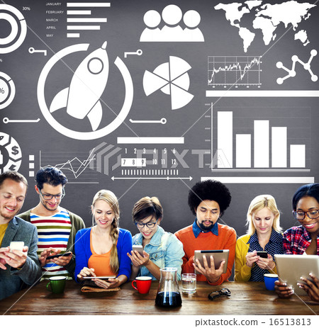 New Business Chart Innovation Teamwork Global Business Concept 16513813