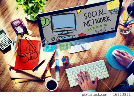 Social Network Social Media Internet WWW Web Online Concept 16513831
