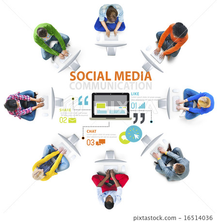 Social Media Social Networking Technology Connection Concept 16514036