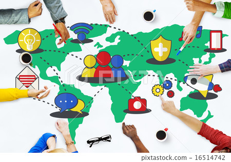 Social Network Sharing Global Communications Connection Concept 16514742