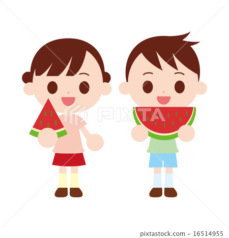 Children who eat watermelons Children who eat watermelons 16514955
