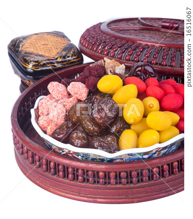 chinese preserved fruits on the background chinese preserved fruits on the background 16516067