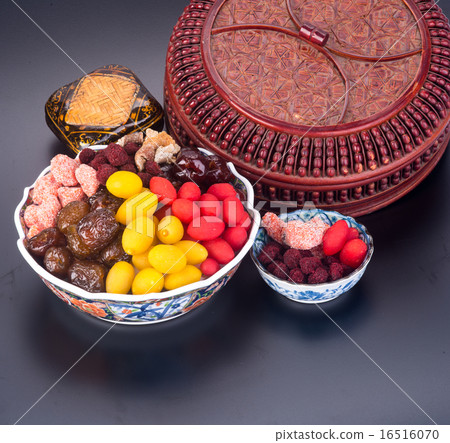 chinese preserved fruits on the background chinese preserved fruits on the background 16516070
