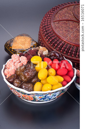 chinese preserved fruits on the background chinese preserved fruits on the background 16516071