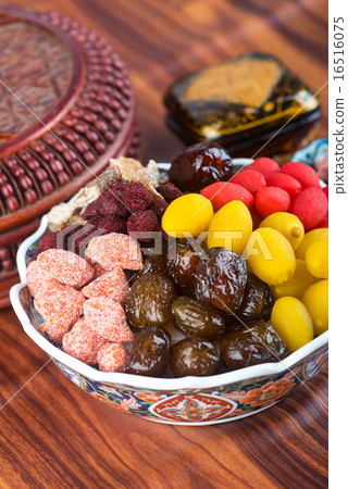 chinese preserved fruits on the background chinese preserved fruits on the background 16516075