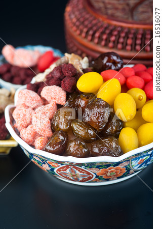 chinese preserved fruits on the background chinese preserved fruits on the background 16516077