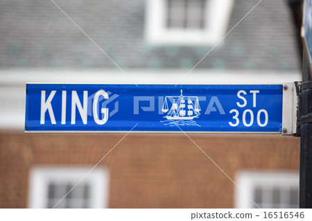 Alexandria king street blue sign 16516546