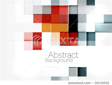 Square shape mosaic pattern design. Universal modern composition 16518592
