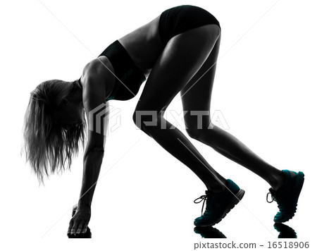 woman runner running jogger jogging silhouette woman runner running jogger jogging silhouette 16518906