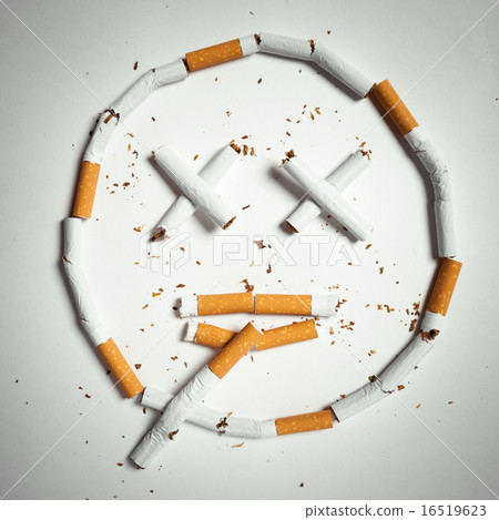 smile, made of cigarettes 16519623