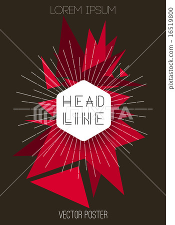 Vector background with triangles. Retro style design for poster or cover Vector background with triangles. Retro style design for poster or cover 16519800