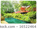 Nezu shrine 2 (hand-drawn style) 16522464