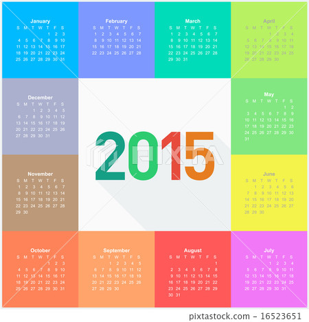 Calendar 2015 - square pattern Calendar 2015 - square pattern 16523651