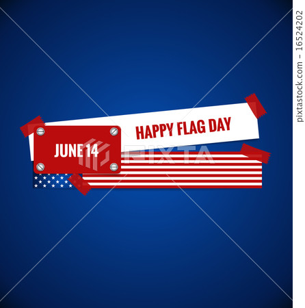 American Flag Day, 14 of June Flag Day. Vector illustration. American Flag Day, 14 of June Flag Day. Vector illustration. 16524202