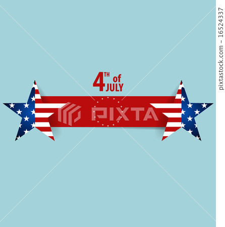 Happy independence day card United States of America. 4 th of Ju 16524337
