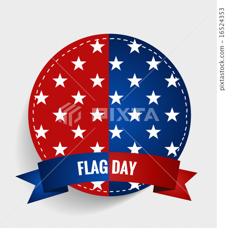 American Flag Day, 14 of June Flag Day. Vector illustration. 16524353