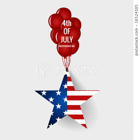 Happy independence day card United States of America. American F 16524385