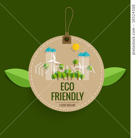Nature banner. Ecology concept with tree background. Vector illu 16524388