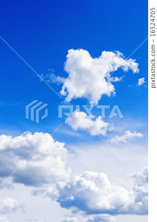 Sunny blue cloudy sky, vertical Sunny blue cloudy sky, vertical 16524705