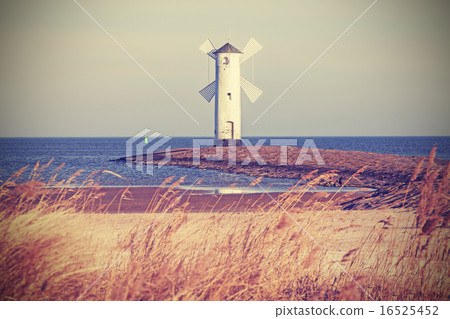 Retro vintage stylized lighthouse. Retro vintage stylized lighthouse. 16525452