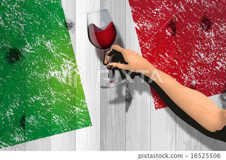 Italian holiday and festival (Board & flag & wine) Italian holiday and festival (Board & flag & wine) 16525506