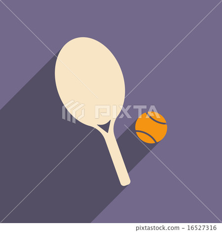 Flat with shadow icon and mobile applacation tennis Flat with shadow icon and mobile applacation tennis 16527316