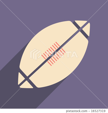 Flat with shadow icon and mobile applacation american football 16527319