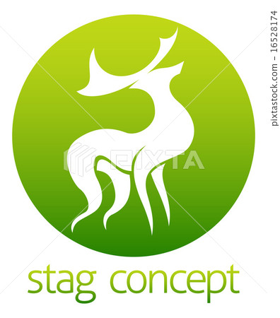 Deer stag circle design Deer stag circle design 16528174